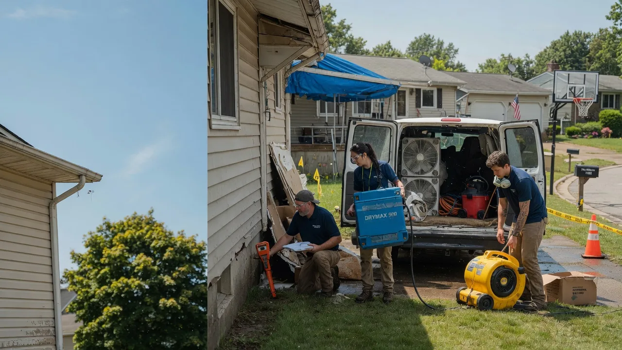 Ceiling Leak Cleanup in Blissfield, MI near me